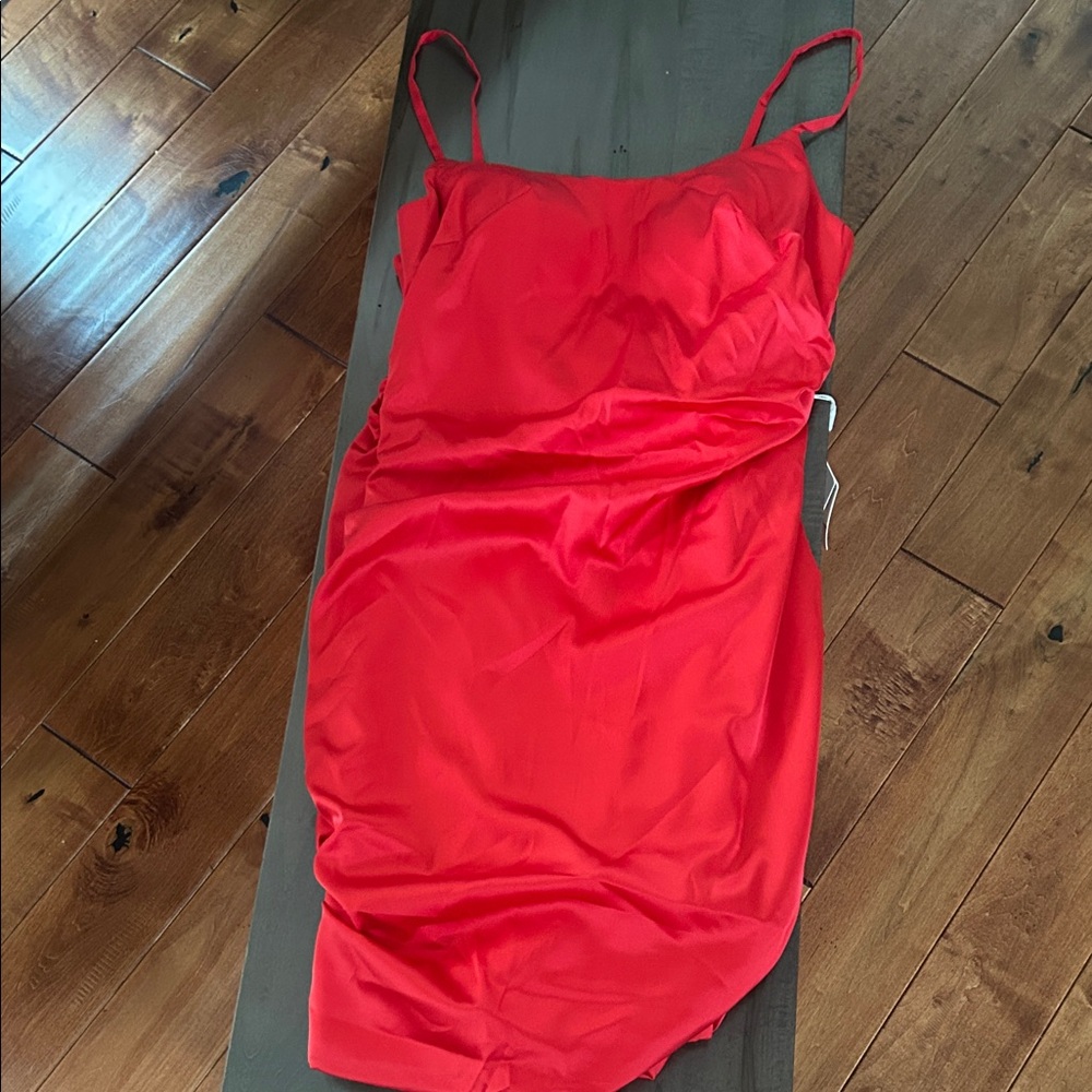 Elegant Red Mini Dress